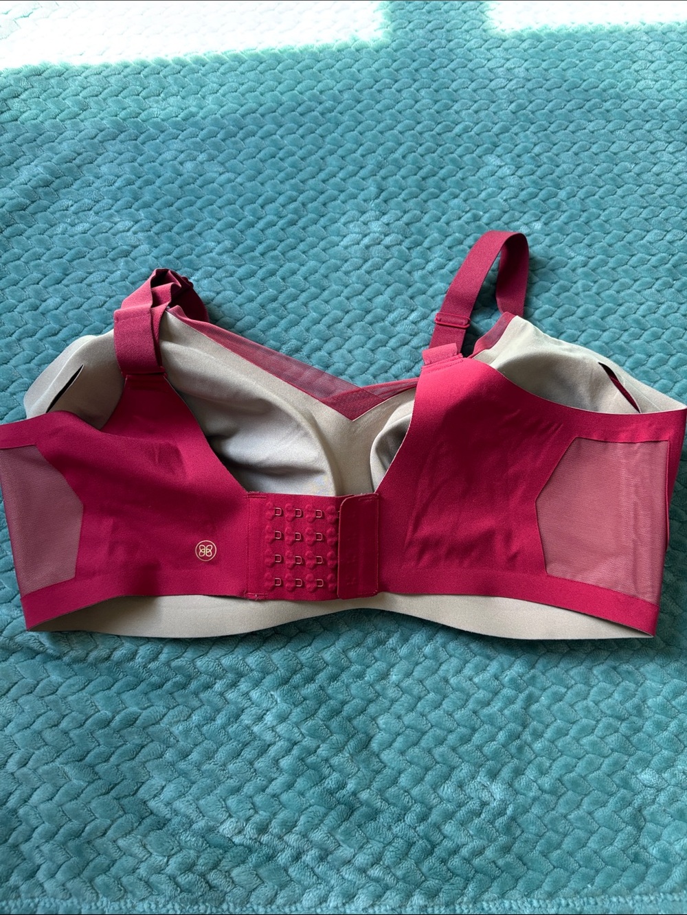 Honeylove Crossover Bra Ruby Red 38DDD(F)/G - Picture 6 of 8